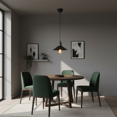 Ceiling Lamp A modern pendant light living room black luxury new