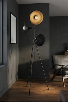 Floor lamp living room modern new 150 cm black luxury indoor use