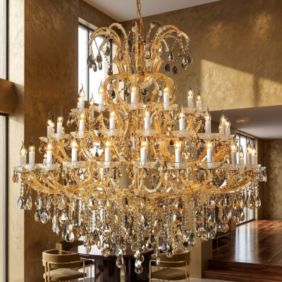 Luxurious crystal chandelier quality new for the living room