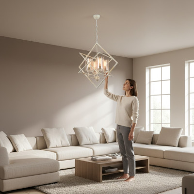 Ceiling lamp lamp light living room shiny glass style lamps lights