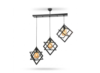 Ceiling lamp Black pendant light luxurious living room indoor lamp