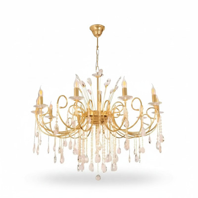 Chandeliers Beautiful Crystal Ceiling Light Gold Lights Lamps