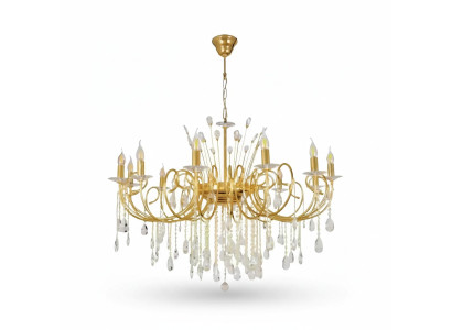 Chandelier Light Lamp Living Room Gold Glass Luxury Ceiling Light Lamps