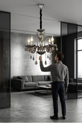 Chandelier crystal luxurious quality living room ceiling light lamp