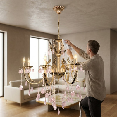 Pendant chandelier lamp crystal lamp ceiling light lamps 97x130