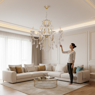 Pendant light chandelier lamp crystal lamp ceiling light lamps 97x130