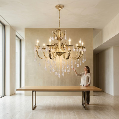 Pendant chandelier lamp crystal lamp ceiling light lamps 97x130