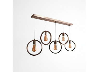Pendant light black chic ceiling lamp 70x90cm living room light