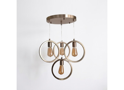 Ceiling lamp modern pendant light living room luxury matte chrome 35x70