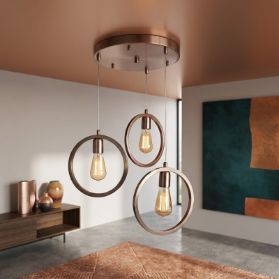 Ceiling lamp A modern living room luxury style matte chrome