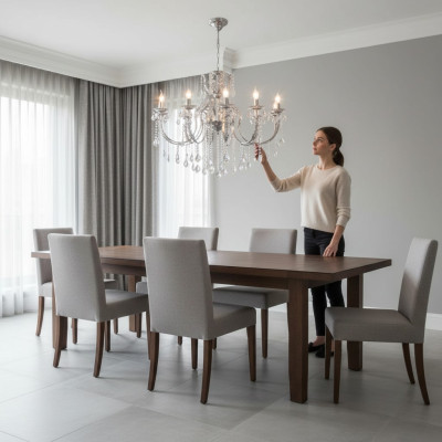 Chandelier Pendant Light Crystal Lamp Ceiling Light Lamps 113x140