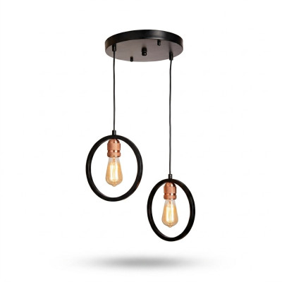 Ceiling lamp for living room or guest luxurious black stylish light