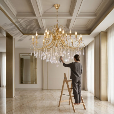 Hanging lamp pendant light chandelier crystal lamp ceiling light 105x115
