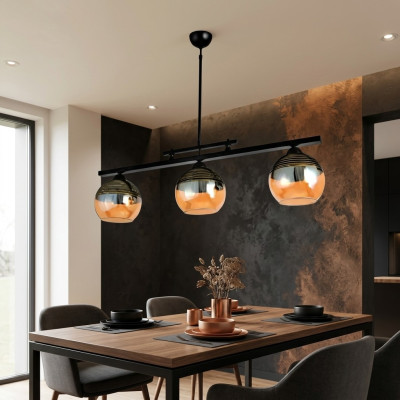 Ceiling lamp black light living room luxury lamp pendant light 20x65