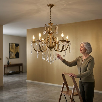 Hanging Lamp Chandelier Crystal Lamp Ceiling Light 73x110