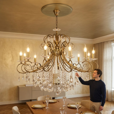 Illuminate lamp round lamps ceiling light chandelier lights 105x100