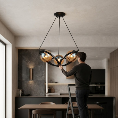 Ceiling light Modern black designer luxury living room lamp light fixtures