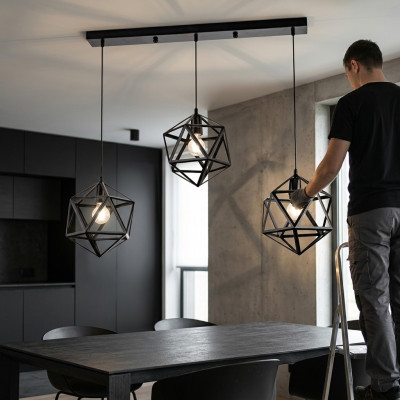 Ceiling lamp, modern pendant light, luxury black lamp, lights, living room