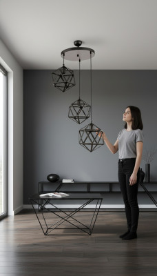 Pendant light black for the living room chic ceiling lamp light