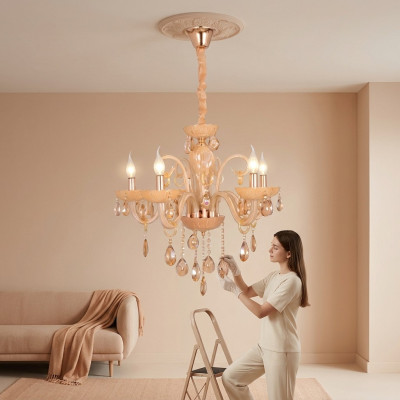 Chandelier Crystal For the living room shiny indoor new