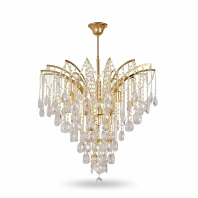 Exclusive crystal chandelier for a stylish living room ambiance