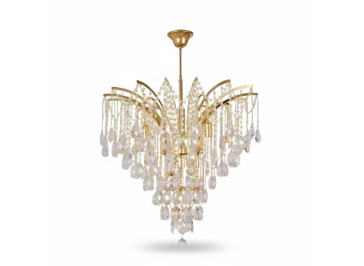 Exclusive crystal chandelier for a stylish living room ambiance