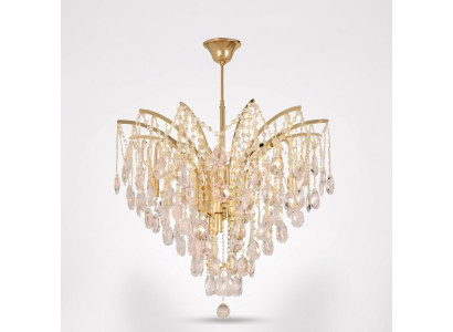 Chic crystal chandelier for exclusive interior design lighting