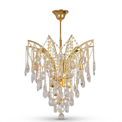 Crystal chandelier ceiling lamp light metal ceiling light