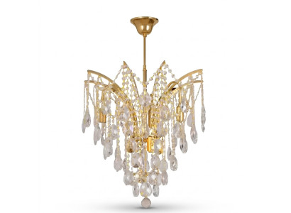 Crystal chandelier ceiling lamp light metal ceiling light