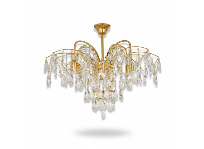 Chandelier French Gold in the Living Room Light Luxurious Lamps