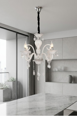 Ceiling lamp A modern white pendant light living room luxury new