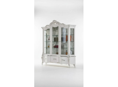 Luxury Wood Display Cabinet Sideboard Design Cupboards White Italian Furniture