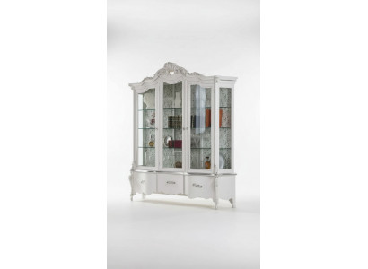Luxury Wood Display Cabinet Sideboard Design Cupboards White Italian Furniture