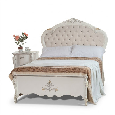 Design bed 120x200cm Chesterfield wooden bed beds hotel room marital