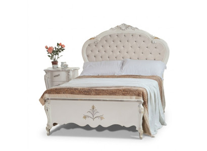 Design bed 120x200cm Chesterfield wooden bed beds hotel room marital