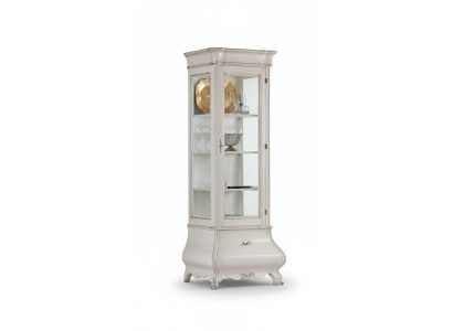 Luxury wood cabinet design display case white Italian furniture cabinet display cases