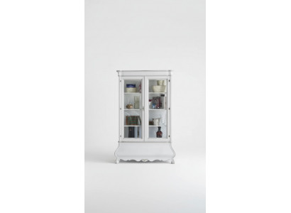 Classic living room furniture, white wooden cabinet, living room furniture cupboard.