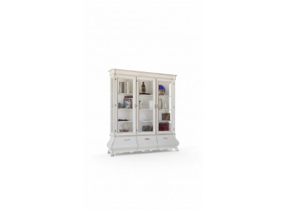 Wooden display cabinet luxury cupboards classic sideboard furniture Italian 185x50cm