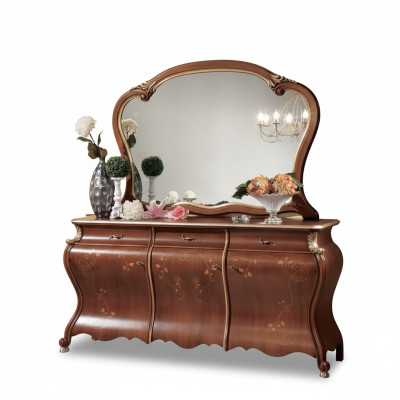 Dresser with mirror console furniture dressers with drawers set 2-piece