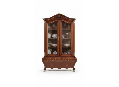 Luxury wood showcase sideboard design cabinets brown Italian furniture new