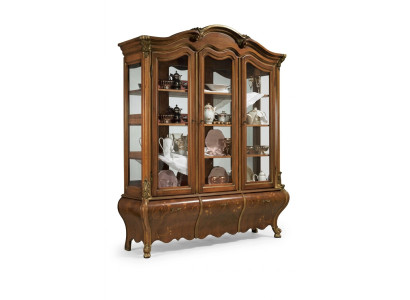 Luxury wood display cabinet sideboard design cabinets brown Italian furniture