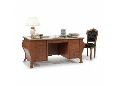 Office desk classic design writing desk brown wood table furniture