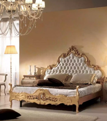 Bed upholstery design luxury double Chesterfield 180x200 hotel beds