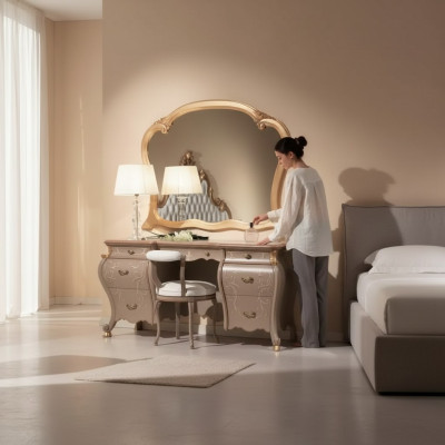 Makeup table set console mirror bedroom furniture design set