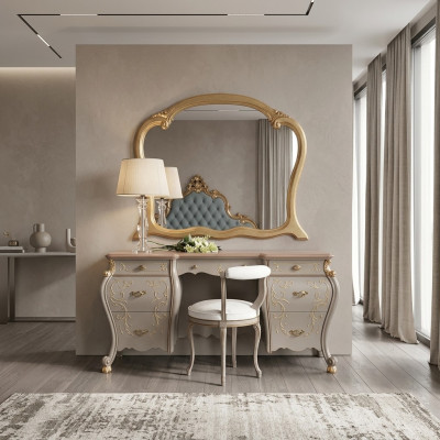Makeup table set console mirror bedroom furniture design set