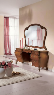 Makeup Vanity Set Mirror Bedroom Furniture Design 2-piece Set