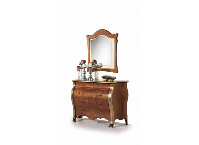 Bedroom furniture dresser with mirror luxury classic furniture set 2-piece