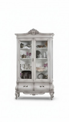 Wood display cabinet white sideboard design cabinets Italian furniture cabinet