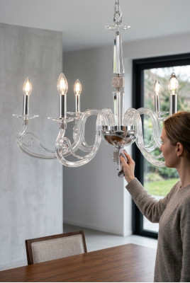 Luxury Transparent Ceiling Chandelier Crystal Chandelier Lamp