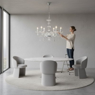 Luxury Crystal Chandelier Pendant Light Designer Hanging Chandelier Glass